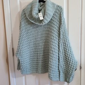 Express Cowl Neck Oversized Knit Sweater